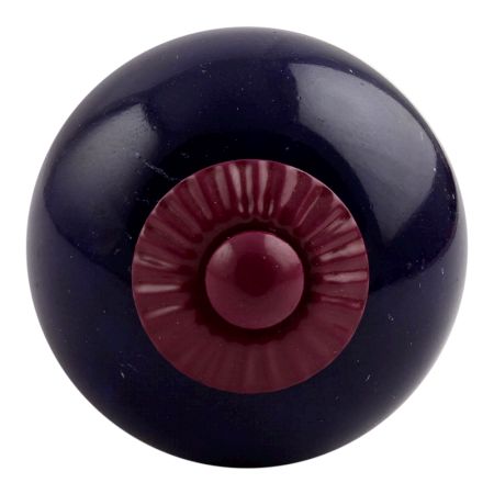 Navy Blue Round Purple Fitting Ceramic Knob